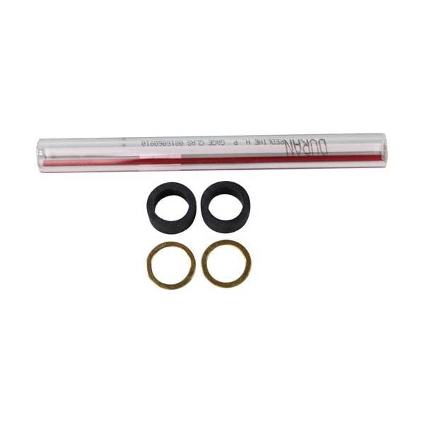 Tube, Glass - W/Red Stripe And Washers